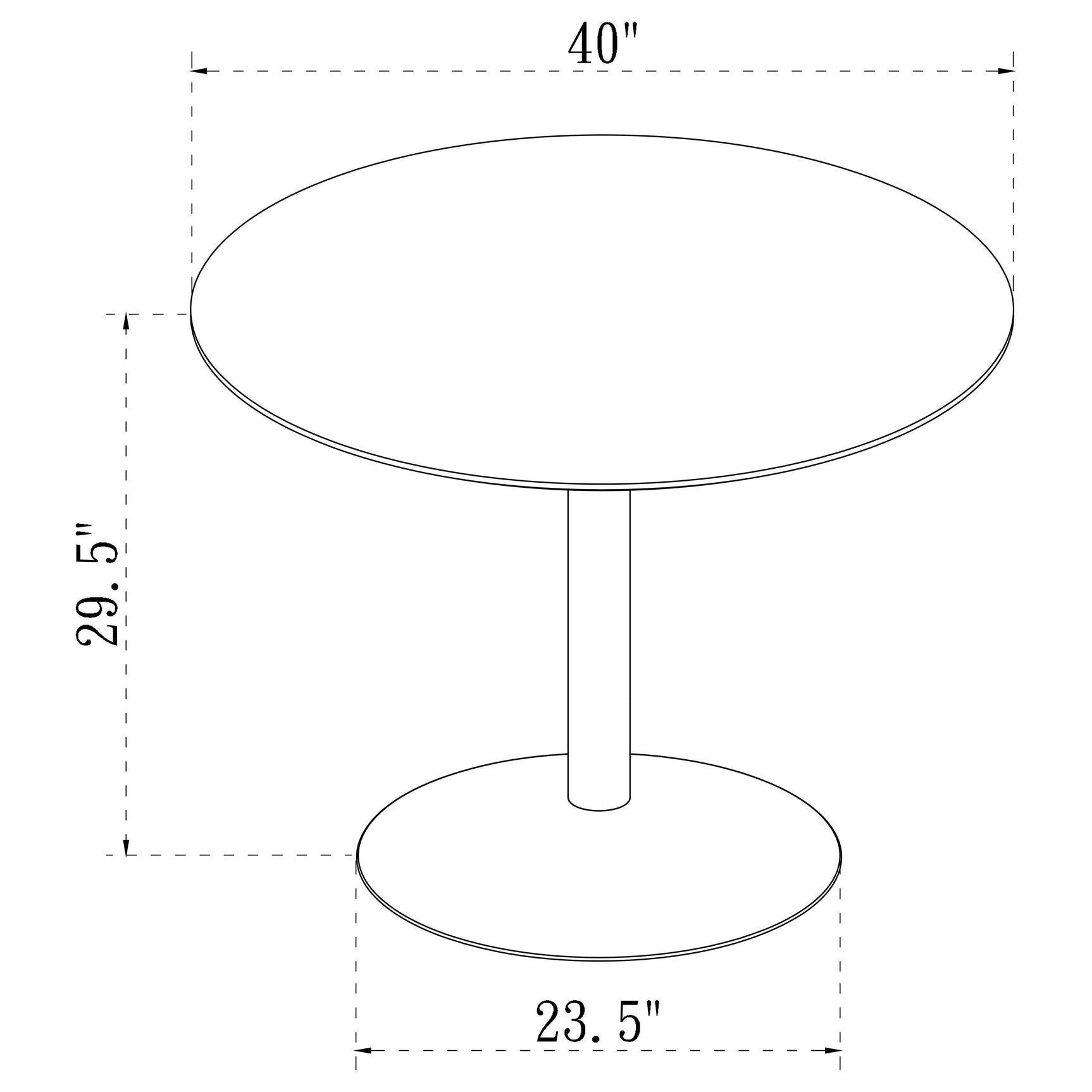 Lowry White Round Dining Room Set