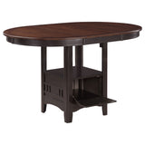 Lavon Chestnut Oval Counter Height Set