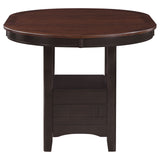 Lavon Chestnut Oval Counter Height Set