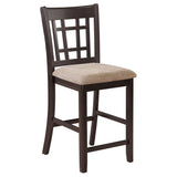 Lavon Chestnut Oval Counter Height Set
