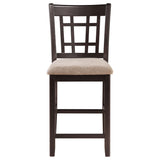 Lavon Chestnut Oval Counter Height Set