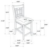 Lavon Chestnut Oval Counter Height Set