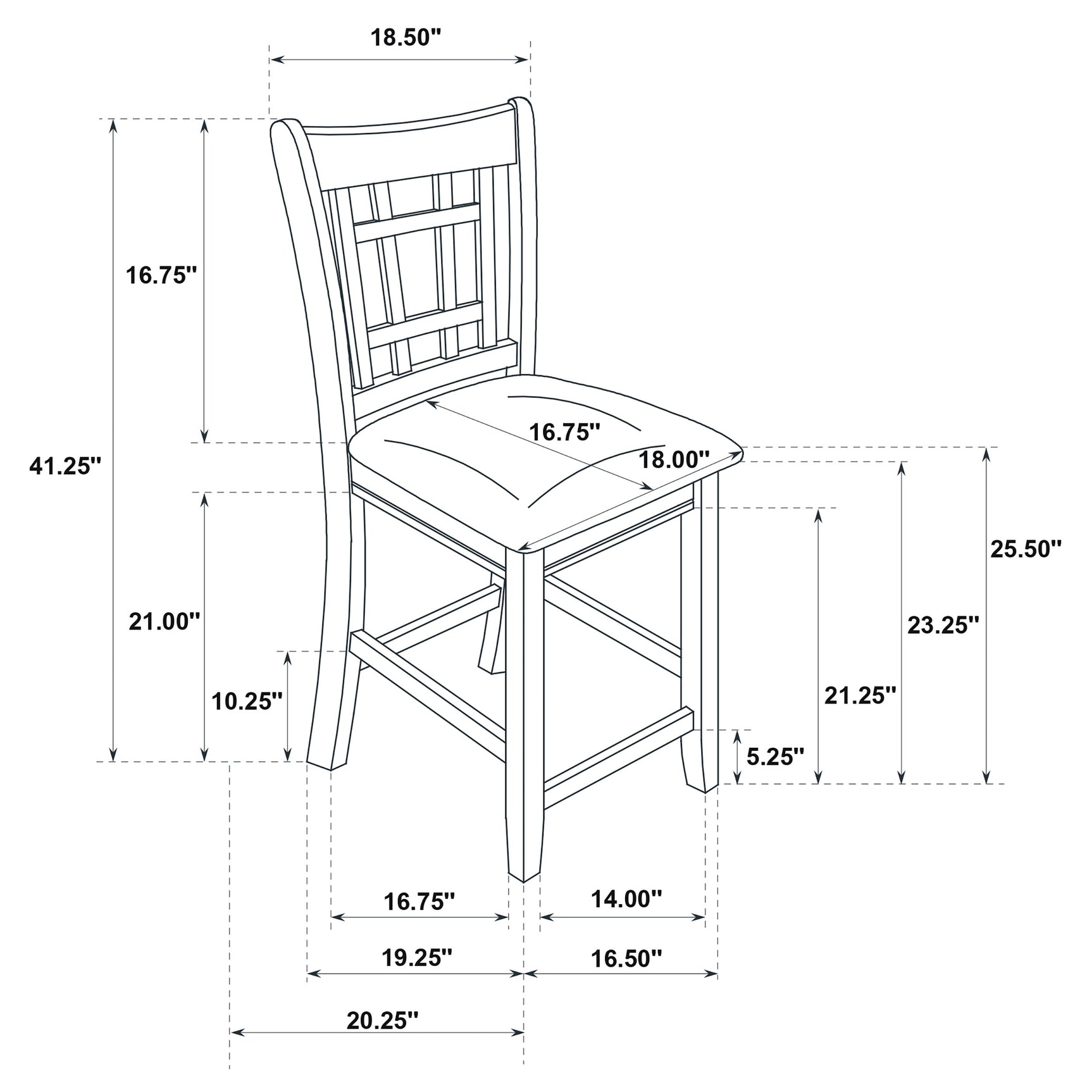 Lavon Chestnut Oval Counter Height Set