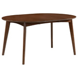 Jedda Dark Walnut Oval Dining Room Set