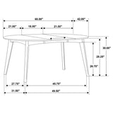 Jedda Dark Walnut Oval Dining Room Set