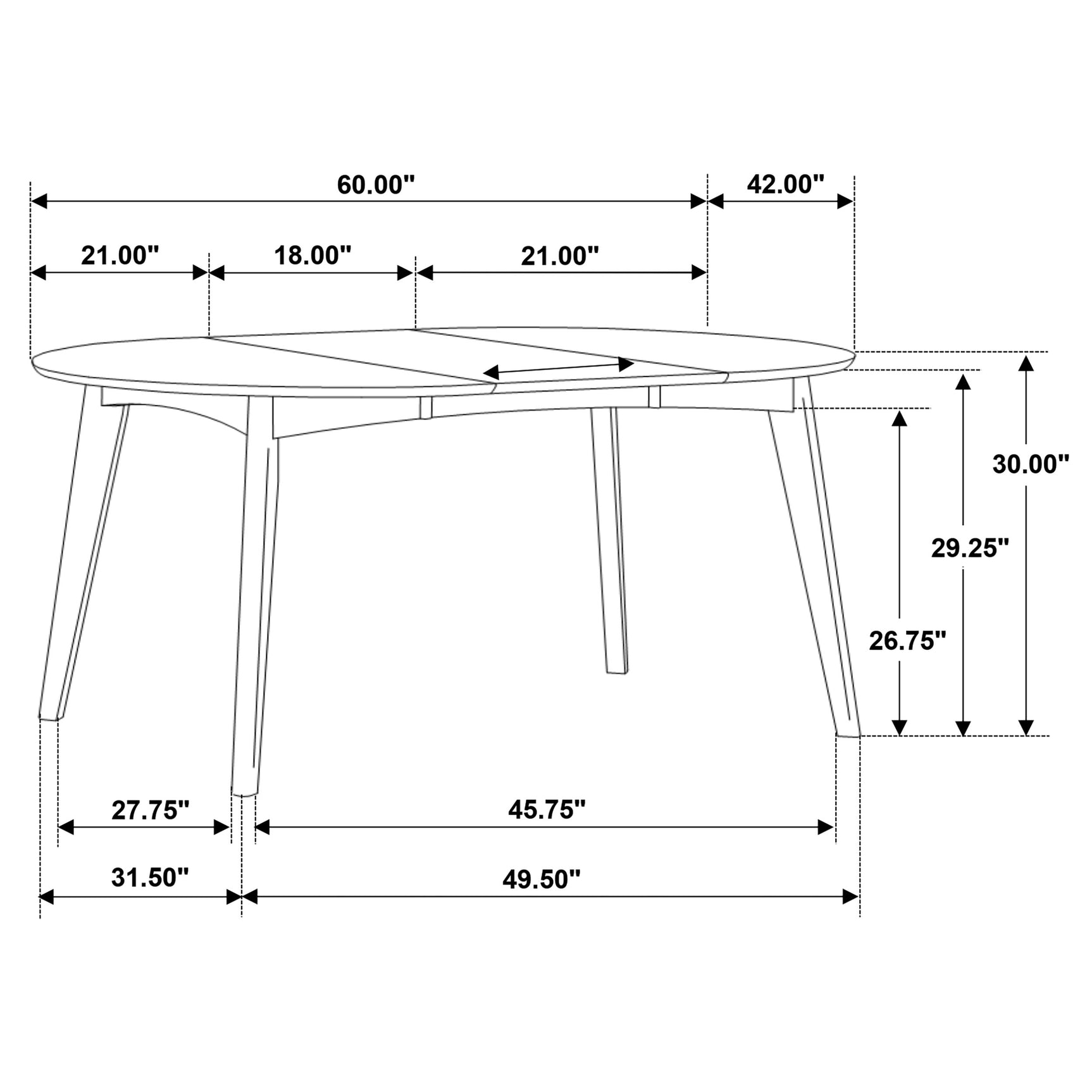 Jedda Dark Walnut Oval Dining Room Set