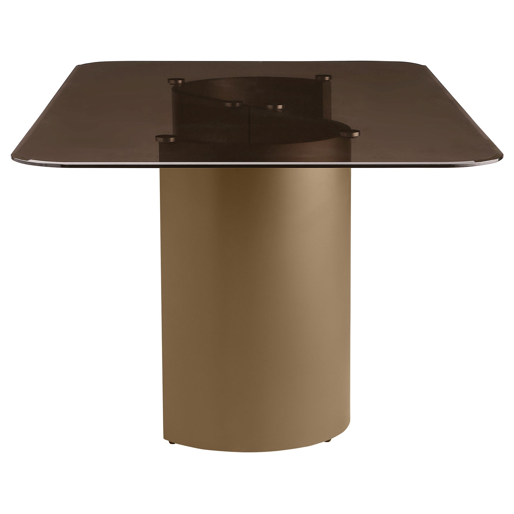 Edson Bronze Rectangular Glass Top Dining Room Set