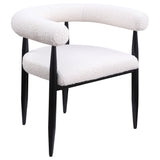 Camden Black Round Faux Marble Top Dining Room Set