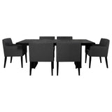 Catherine Black Rectangular Dining Room Set