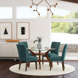 Cantley Upholstered Dining Side Chair Blue (Set of 2) 106377