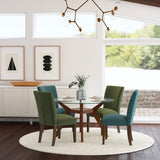 Cantley Upholstered Dining Side Chair Green (Set of 2) 106378