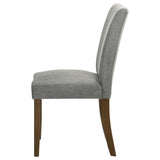 Cantley Upholstered Dining Side Chair Gray (Set of 2) 106379