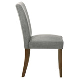 Cantley Upholstered Dining Side Chair Gray (Set of 2) 106379