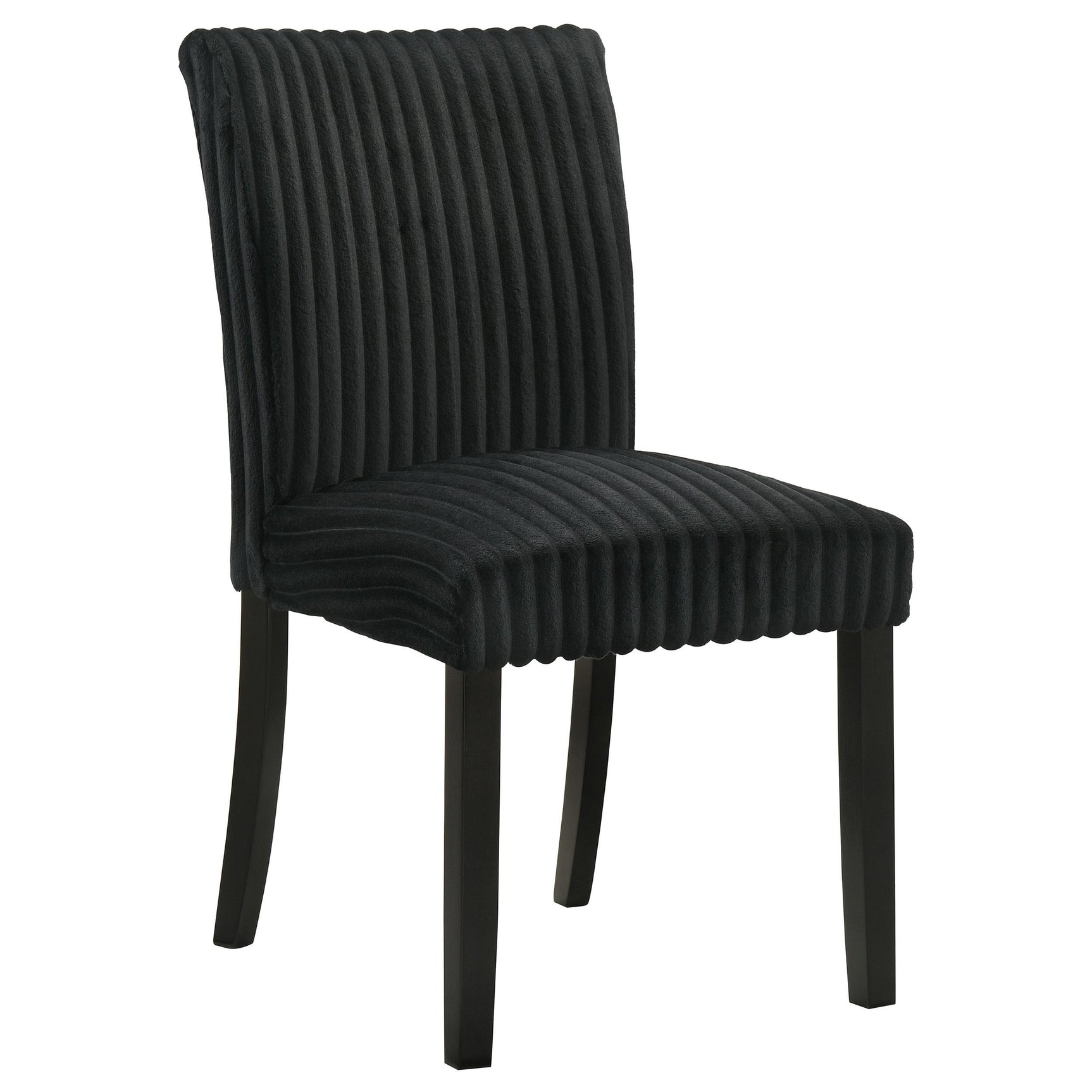 Dermott Upholstered Parson Dining Side Chair Black (Set of 2)