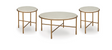 Antique Gold Natural Marble Coffee Table and End Table Set — product view