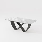 Amara Glossy White Dining Table