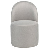 Aubrey Upholstered Barrel Dining Side Chair Beige (Set of 2)