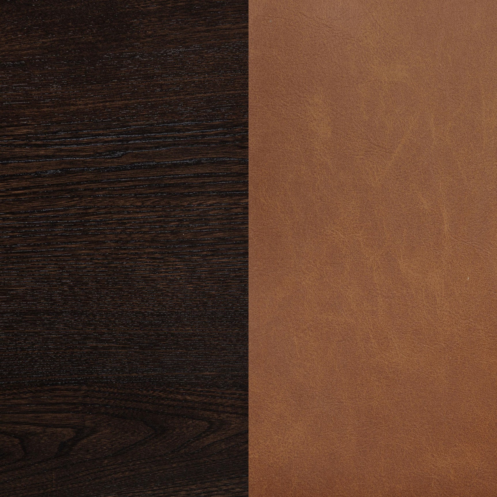 Tegan Faux Leather Upholstered Counter Height Chair Cognac (Set of 2)