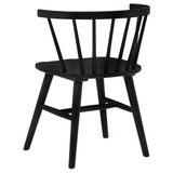 Jeffries Windsor Wood Dining Side Chair Black (Set of 2)