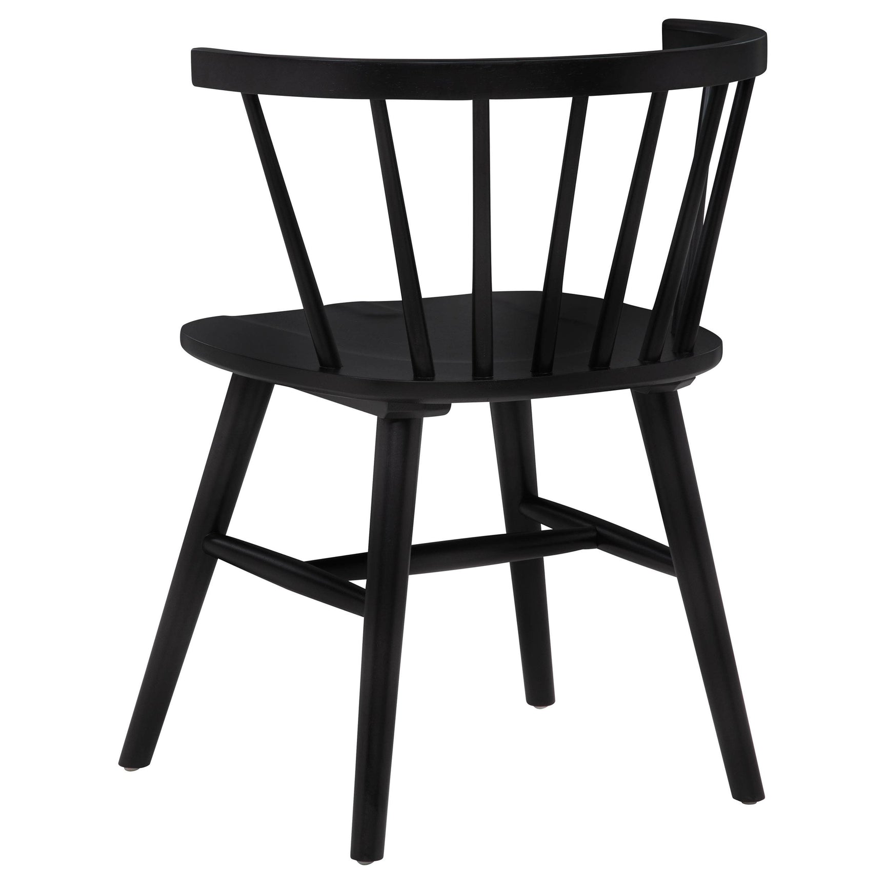 Jeffries Windsor Wood Dining Side Chair Black (Set of 2)