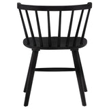 Jeffries Windsor Wood Dining Side Chair Black (Set of 2)