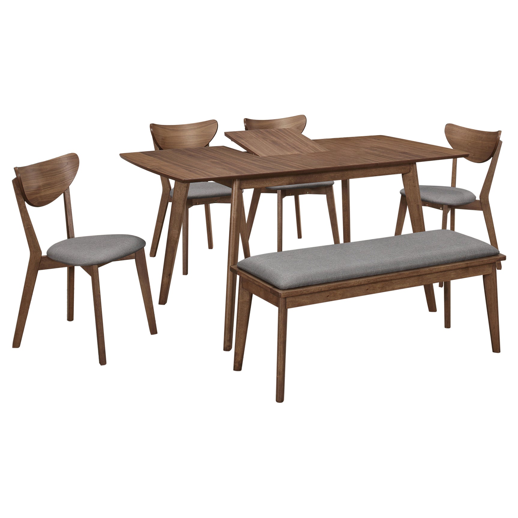 Alfredo Brown Butterfly Leaf Dining Room Set