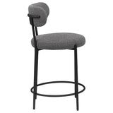Viola Boucle Upholstered Counter Chair Gray (Set of 2)