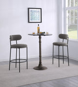 Viola Boucle Upholstered Bar Chair Gray (Set of 2)