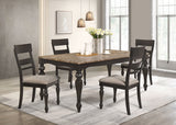Bridget Brown Rectangular Dining Room Set