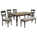 Bridget Brown Rectangular Dining Room Set