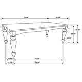 Bridget Brown Rectangular Dining Room Set