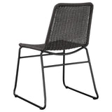 Aviano Gunmetal Circular Dining Set with 4 Anthracite Leatherette Chairs