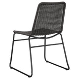 Aviano Gunmetal Round Glass Top Dining Room Set
