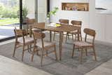 Dortch Walnut Oval Solid Wood Dining Room Set