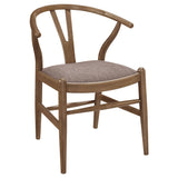 Dinah Walnut Round Solid Wood Dining Room Set