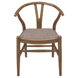 Dinah Walnut Round Solid Wood Dining Room Set