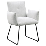 Ackland Upholstered Dining Side Chair Light Gray (Set of 2)