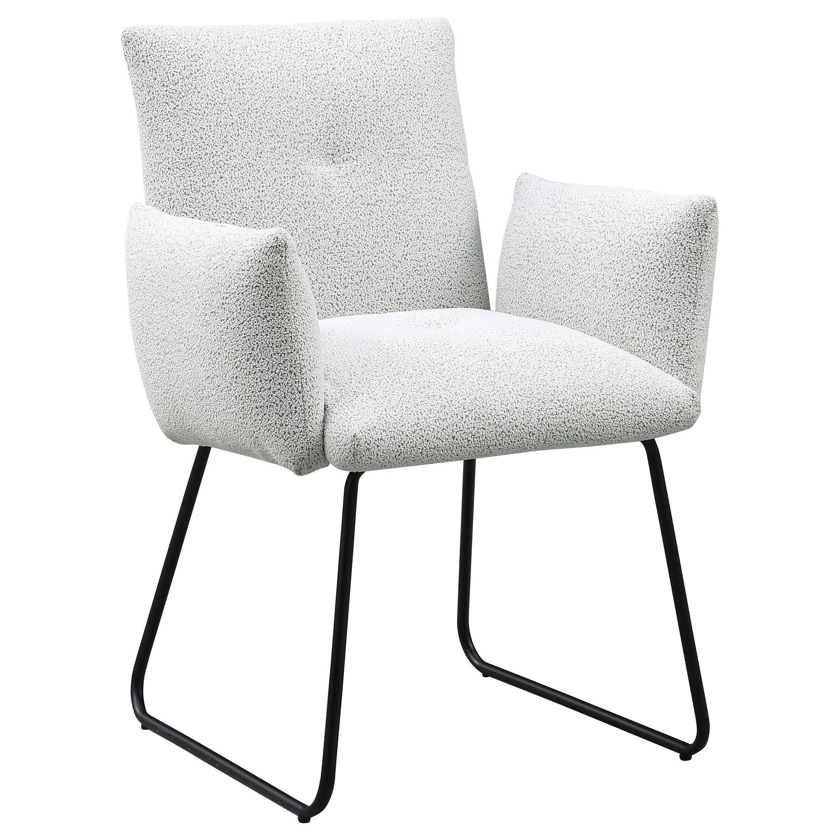 Ackland Upholstered Dining Side Chair Light Gray (Set of 2)