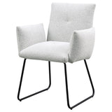 Ackland Upholstered Dining Side Chair Light Gray (Set of 2)
