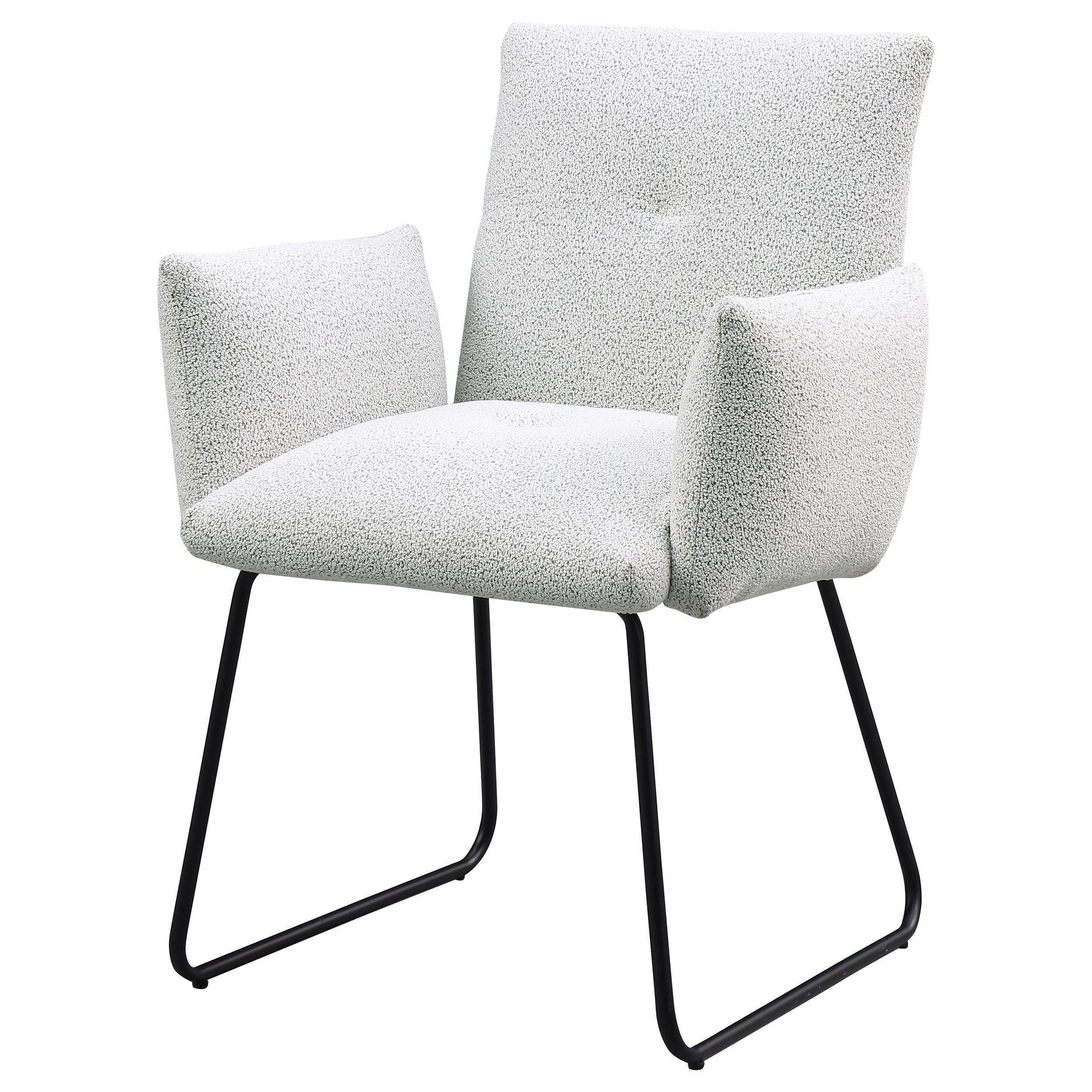 Ackland Upholstered Dining Side Chair Light Gray (Set of 2)