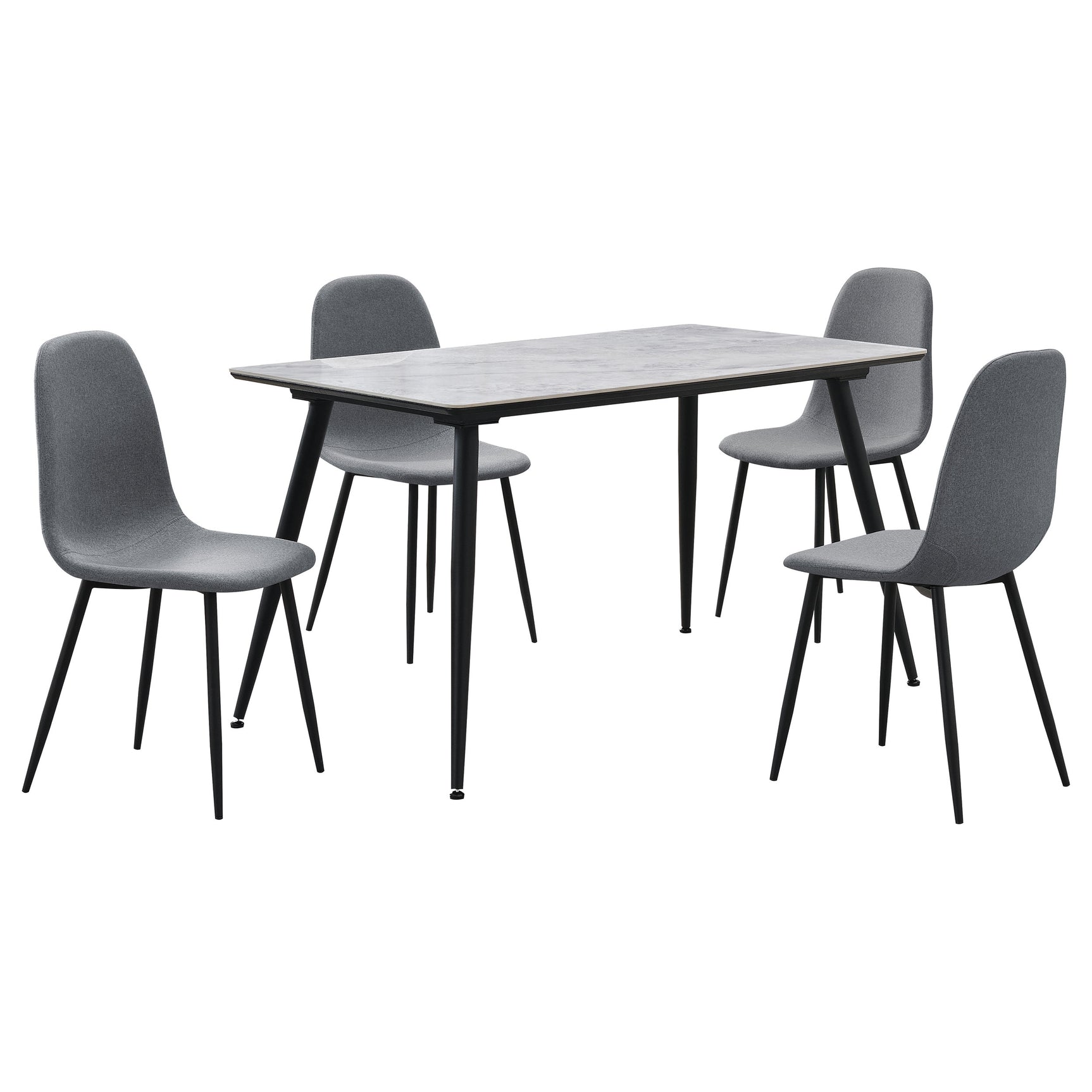 Dennison Grey Rectangular Dining Room Set