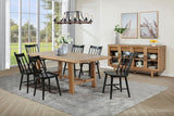 Middleton Brown Black Extension Leaf Dining Room Set
