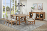 Middleton Brown Beige Extension Leaf Dining Room Set