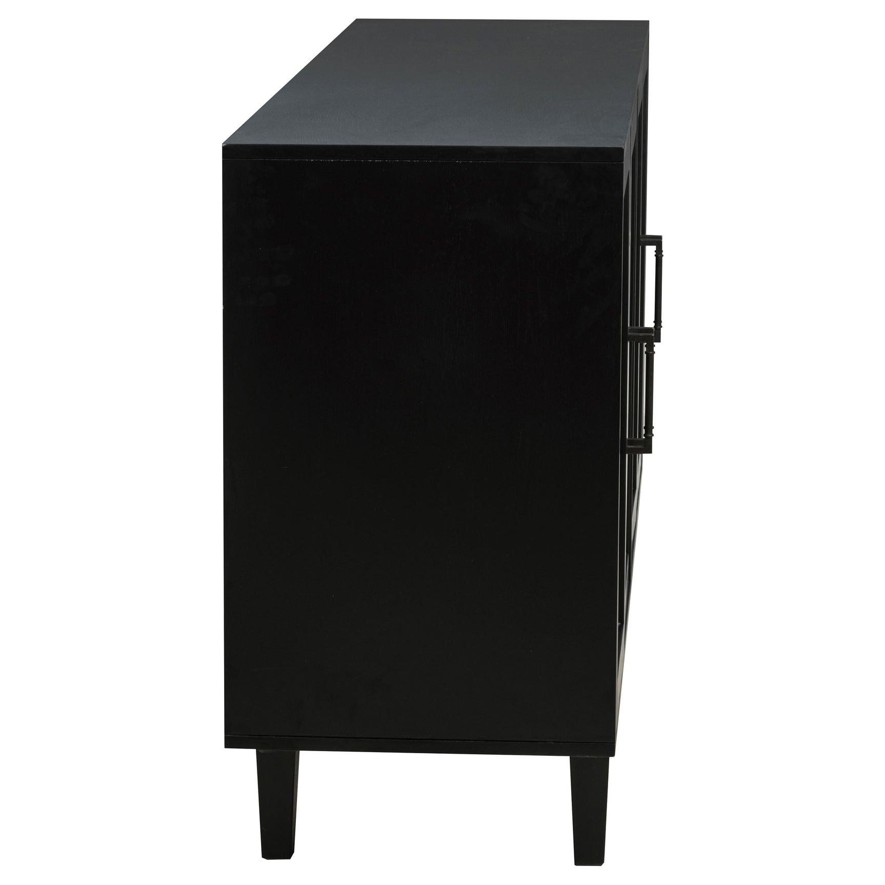 Middleton Natural Brown Black Extension Leaf Dining Room Set