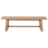 Middleton 60-inch Wood Backless Dining Bench Natural Brown