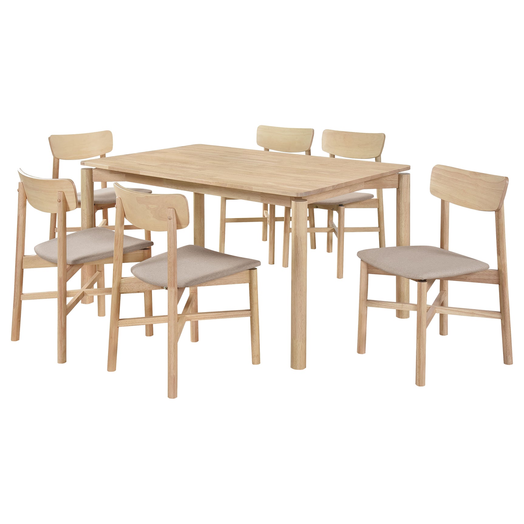 Parkridge Natural 59-inch Wood Dining Room Set