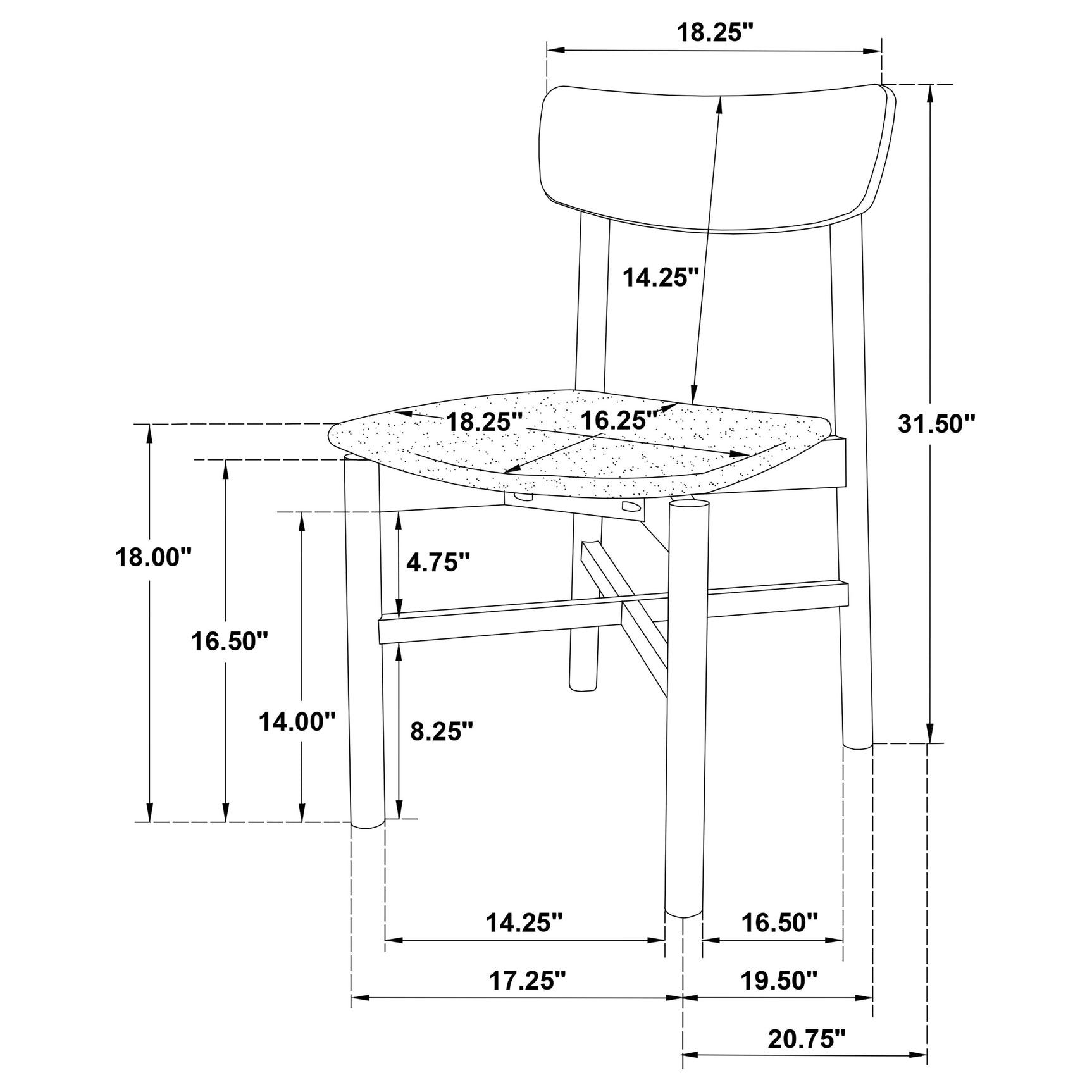 Parkridge Natural 59-inch Wood Dining Room Set
