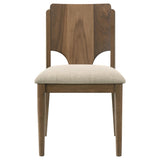 Crestmore Walnut 46-inch Round Wood Dining Room Set