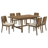 Crestmore Brown Rectangular Dining Room Set