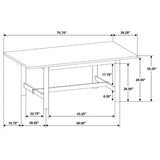 Biltmore 71-inch Rectangular Wood Dining Table Walnut
